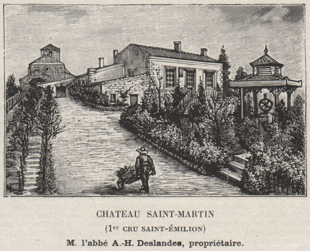 SAINT-ÉMILIONNAIS. Chateau Saint-Martin (1er Cru Saint-Émilion). SMALL 1908